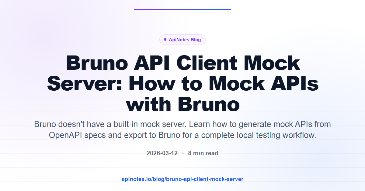 Bruno API Client Mock Server: How to Mock APIs with Bruno