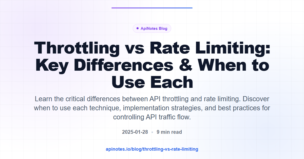 Throttling vs Rate Limiting: Key Differences & When to Use Each